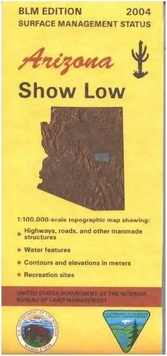 Show Low Surface Management Status 1:100,000-Scale Topographic Map (Arizona 60×30-Minute Series) 1