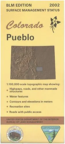 Map: Pueblo Surface Management [Paperback] Blm 1