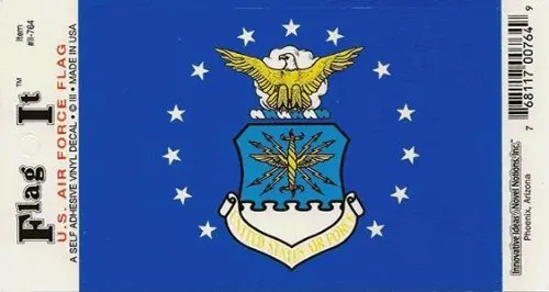 Air Force Self Adhesive Vinyl Decal 6-Pack 1