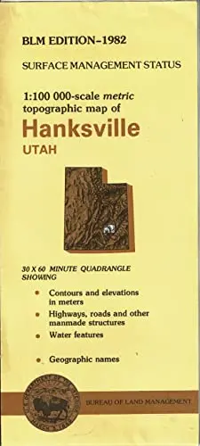 Surface Management Status 1:100,000-Scale Metric Topographic Map Of Hanksville, Utah [Map] 1