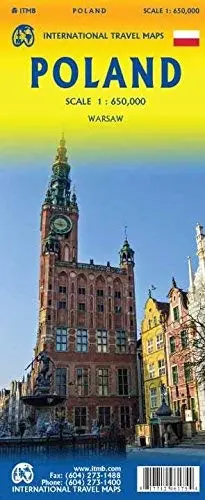 Poland Travel Reference Map 1:650,000 1