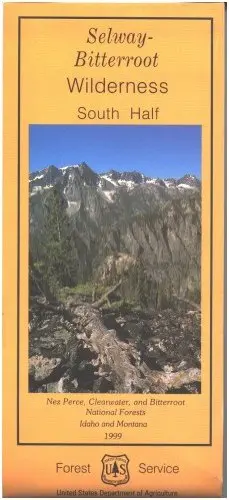 Map: Selway-Bitterroot Wilderness South Half [Paperback] Forest Service 1