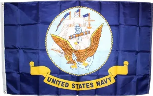 United States Navy Official Flag Double Sides 5'×3' Rough Tex 150D Nylon 1