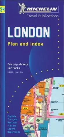 Michelin London Street Map No. 34 (Michelin Maps & Atlases) Michelin Travel Publications 1