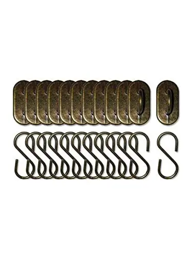 Bulk Buys Antique Brass Hangers Craft Embellishment Set - Pack Of 36 1