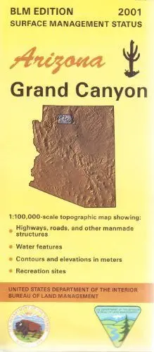 Arizona, Grand Canyon: 1:100,000-Scale Topographic Map : 30 X 60 Minute Series (Topographic) (Surface Management Status) United States 1