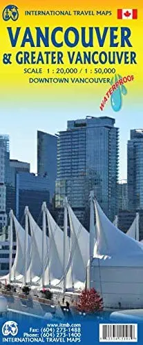 Waterproof Vancouver & Greater Vancouver With Downtown Vancouver [Map] Lan Joyce And Chu Kim Thanh 1
