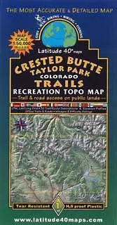 Crested Butte & Taylor Park Recreation Topo Map 1