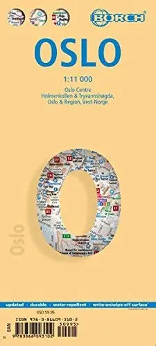 Oslo Borch Map 1:11 000 (English, French And German Edition) (French, German, Italian, Spanish And English Edition) [Map] Borch 1