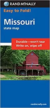 Easy To Fold: Missiouri, State Map Rand Mcnally And Company 1