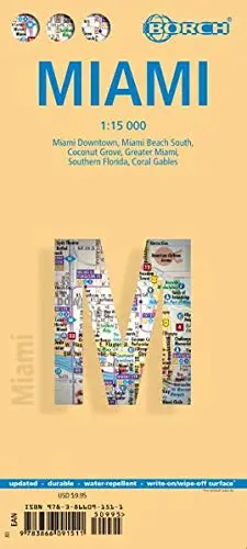 Laminated Miami Map By Borch (English Edition) [Map] Borch 1