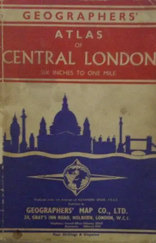 Geographers' Atlas Of Central London, Six Inches To One Mile [Unknown Binding] Unknown Author 1