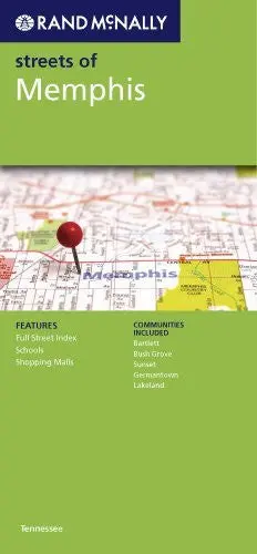 Rand Mcnally Streets Of Memphis: Tennessee 1