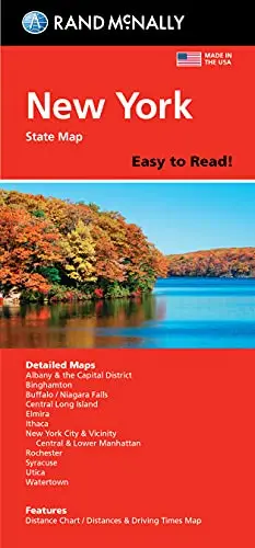 Rand Mcnally Easy To Read: New York State Map 1