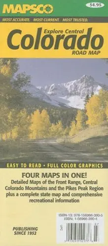 Mapsco Explore Central Colorado Road Map 1