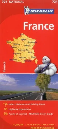 France Road & Tourist Map (National Map 721) 1
