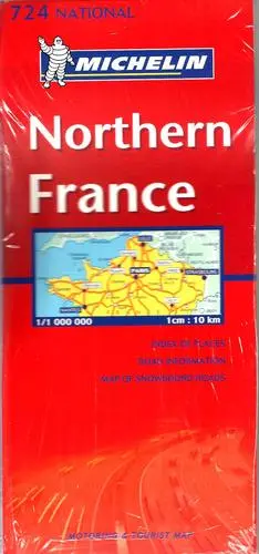 Northern France Road And Tourist Map (National #724) 1