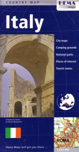Italy Country Map By Hema (English, Spanish, French, Italian And German Edition) Hema Maps 1