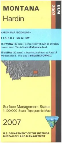 Map: Steamboat Springs Surface Management [Map] Blm 1