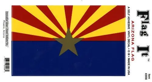 Arizona Flag: A Jumbo Self Adhesive Vinyl Decal 1