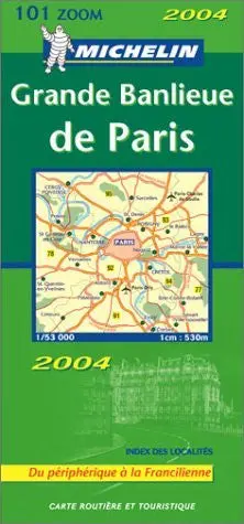 Michelin France, Outskirts Of Paris Map 1:53K No. 101 Michelin Staff 1