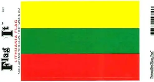 Lithuania Flag Decal For Auto, Truck Or Boat 1