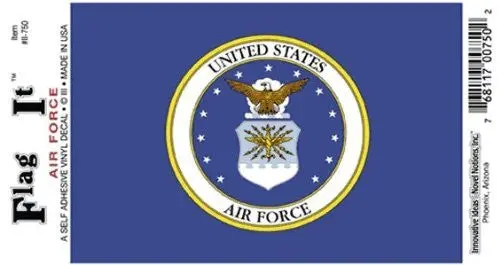 Flag-It Air Force Seal Decal For Auto, Truck Or Boat 1