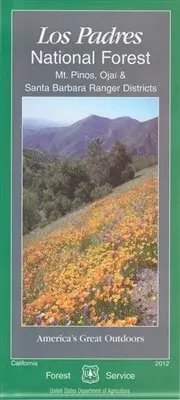 Los Padres National Forest - Mt. Pinos, Ojai & Santa Barbara Ranger Districts Map [Unknown Binding] U.S. Forest Service 1