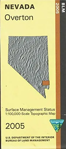 Overton Surface Management Status 1:100,000-Scale Topographic Map (Nevada 60×30-Minute Quadrangle) 1