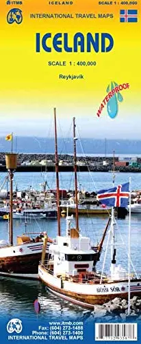 Iceland | Reykjavik Waterproof Travel Reference Map 1