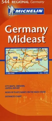 Michelin Map Germany Mideast 544 (Maps/Regional (Michelin)) Michelin 1