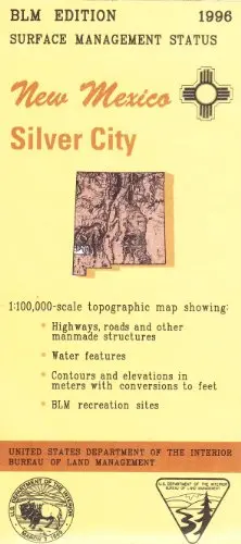 Silver City New Mexico 1:100,000 Scale Topo Map Surface Management Blm 30X60 Minute Quad [Unknown Binding] Bureau Of Land Management 1