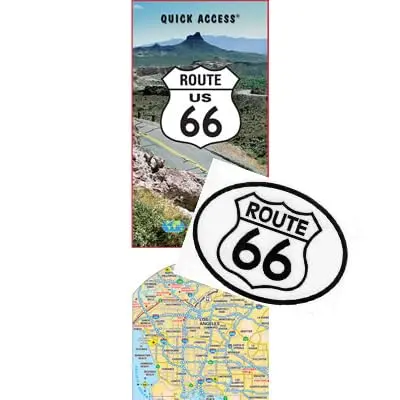 Us Route 66 Map & Decal Set 1