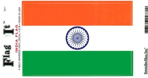 India Flag Decal For Auto, Truck Or Boat 1