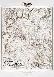 Official Map Of The Territory Of Arizona 1880 Dry Erase Ready-To-Hang [Map] Emil A. Eckhoff And Paul Riecker 1