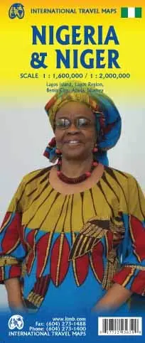 Nigeria & Niger Travel Reference Map 3Rd Ed 1:600,000/1:2,000,000 [Map] Itmb Publishing Ltd 1