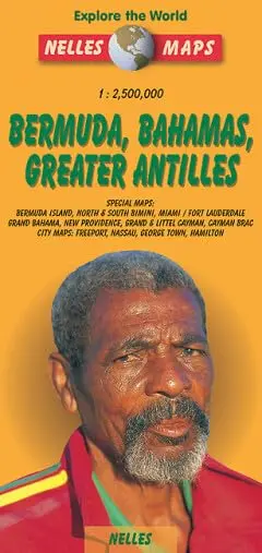Nelles Bermuda - Bahamas - Greater Antilles Travel Map Nelles Maps 1