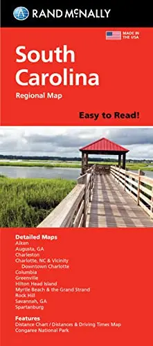 Rand Mcnally Easy To Read Folded Map: South Carolina State Map 1
