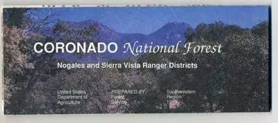 Coronado National Forest Map Nogales Sierra Vista 1989 Arizona New Mexico 1