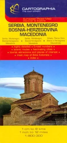 Serbia & Montenegro Map By Cartographia Cartographia 1