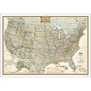 Usa Wall Map (Executive Series - Standard) Paper/Non-Laminated 1