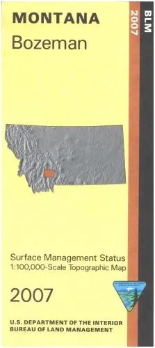 Map: Bozeman - Surface Management Map [Map] Bureau Of Land Management 1