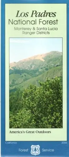 Los Padres National Forest Map (Monterey & Santa Lucia Ranger Districts) - Paper 1