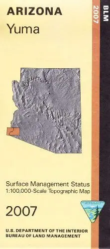 Yuma Surface Management Status 1:100,000-Scale Topographic Map (Arizona Blm 60X30-Minute Quadrangle) 1