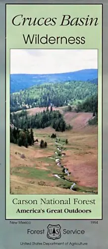 Cruces Basin Wilderness Area Map - Paper 1