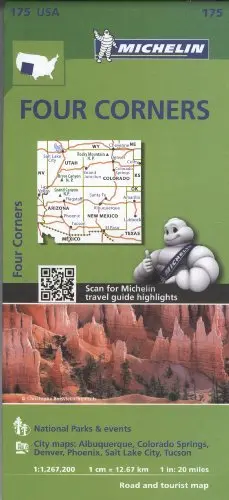 Michelin Usa Four Corners Map 175 (Michelin Zoom Usa Maps) [Map] Michelin 1