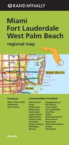 Rand Mcnally Miami/Fort Lauderdale/West Palm Beach, Regional Map Rand Mcnally And Company 1
