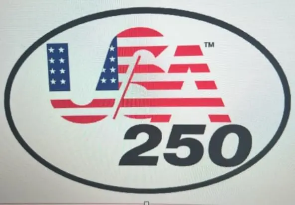 Usa-250 Oval Sticker (2 Pack) - Celebrating 250 Anniversary Of Usa 1