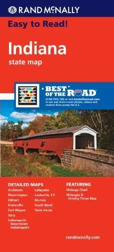 Rand Mcnally Easy To Read Indiana By Rand Mcnally(April 21, 2010) Paperback [Paperback] Rand Mcnally & Company 1