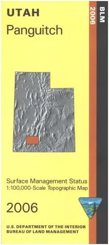 Map: Panguitch - Surface Management [Paperback] Blm 1